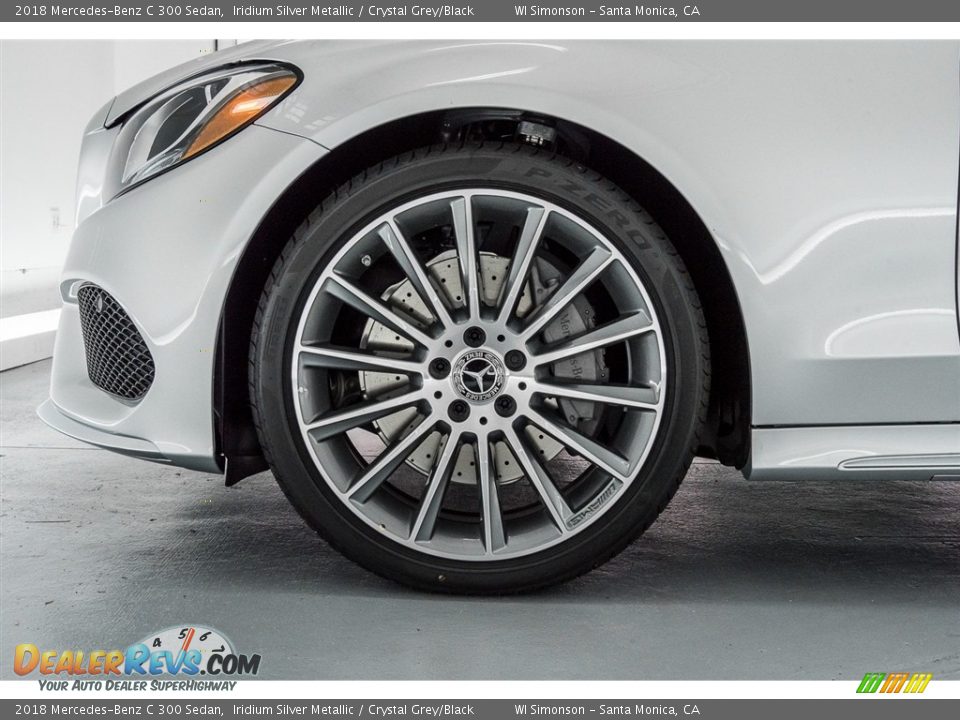 2018 Mercedes-Benz C 300 Sedan Iridium Silver Metallic / Crystal Grey/Black Photo #9