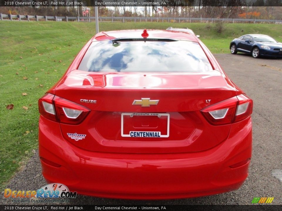 2018 Chevrolet Cruze LT Red Hot / Jet Black Photo #3