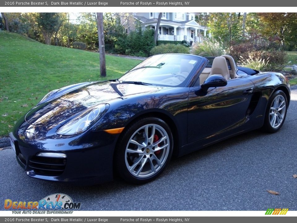 2016 Porsche Boxster S Dark Blue Metallic / Luxor Beige Photo #1
