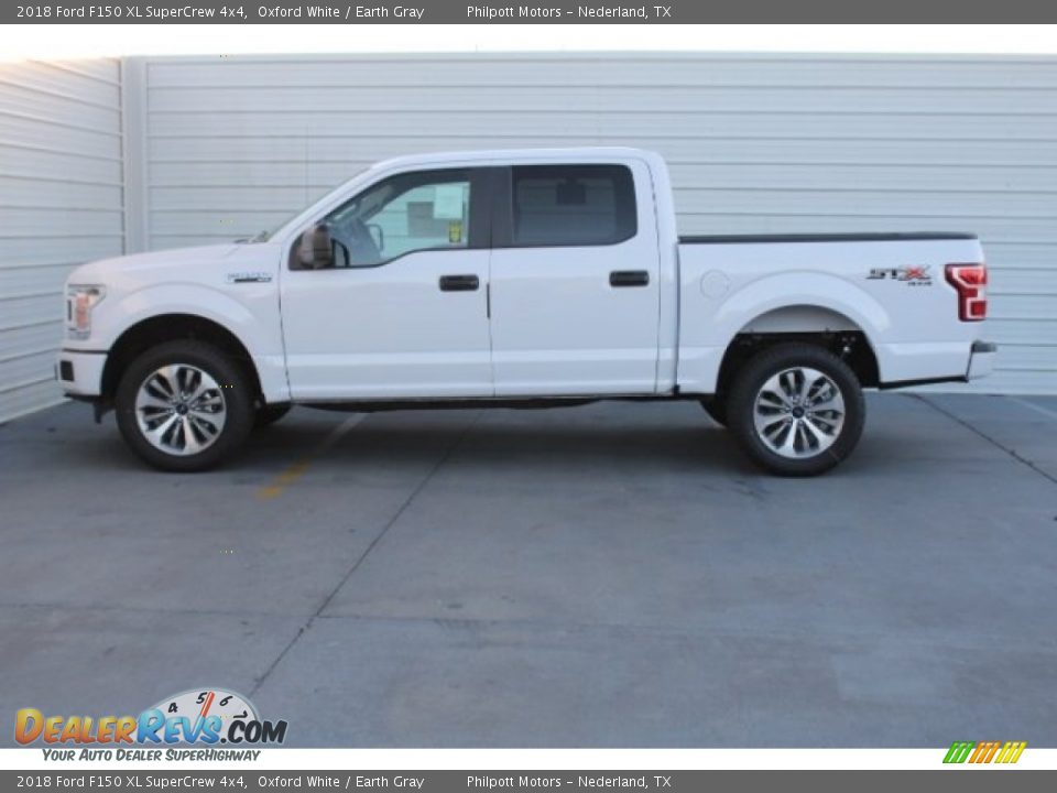 2018 Ford F150 XL SuperCrew 4x4 Oxford White / Earth Gray Photo #5