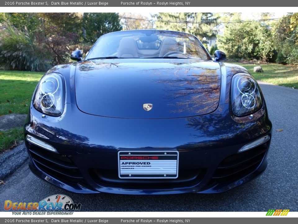 2016 Porsche Boxster S Dark Blue Metallic / Luxor Beige Photo #2