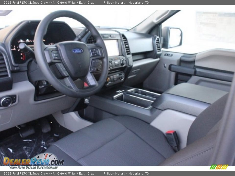 2018 Ford F150 XL SuperCrew 4x4 Oxford White / Earth Gray Photo #10
