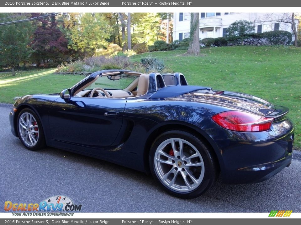 2016 Porsche Boxster S Dark Blue Metallic / Luxor Beige Photo #4