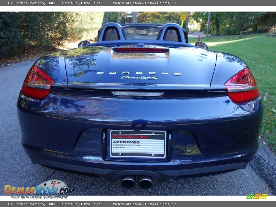 2016 Porsche Boxster S Dark Blue Metallic / Luxor Beige Photo #5