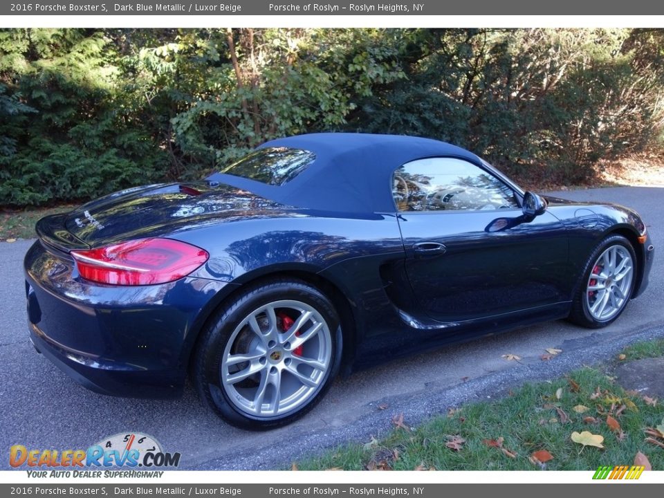 2016 Porsche Boxster S Dark Blue Metallic / Luxor Beige Photo #6