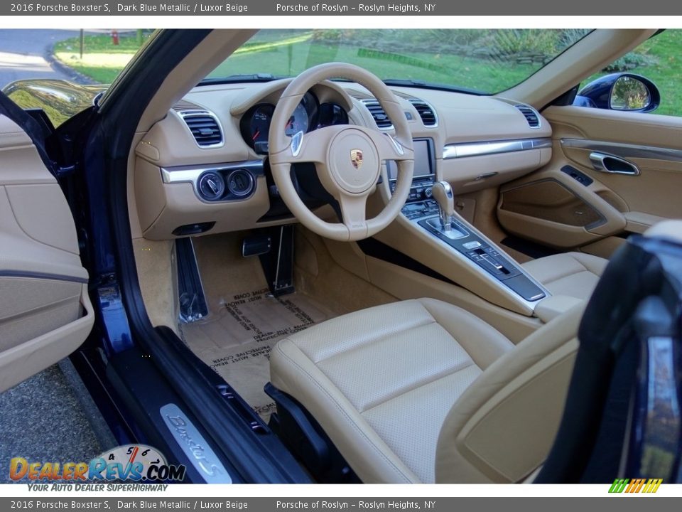 Luxor Beige Interior - 2016 Porsche Boxster S Photo #10