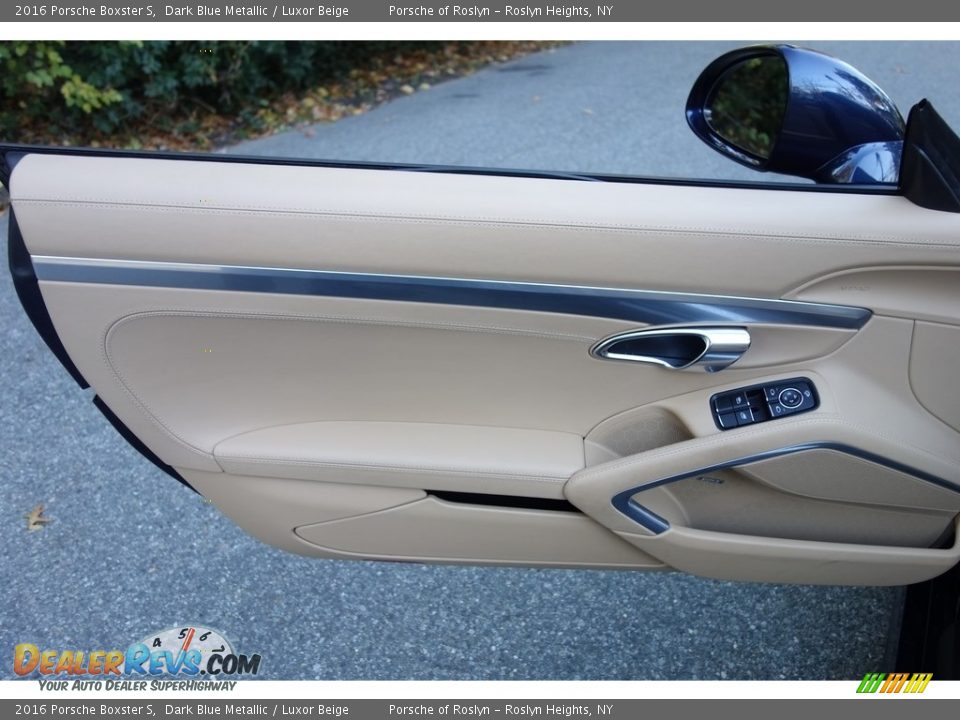2016 Porsche Boxster S Dark Blue Metallic / Luxor Beige Photo #11