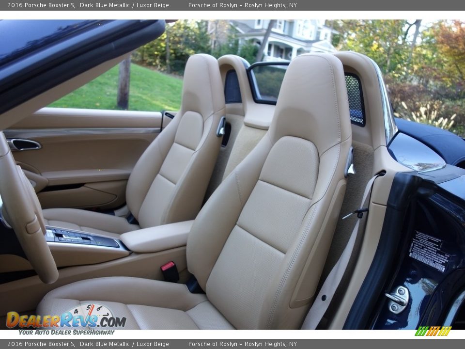 2016 Porsche Boxster S Dark Blue Metallic / Luxor Beige Photo #13