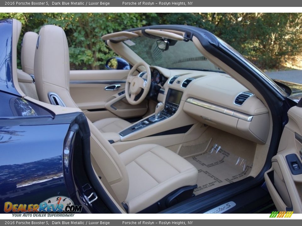 2016 Porsche Boxster S Dark Blue Metallic / Luxor Beige Photo #14
