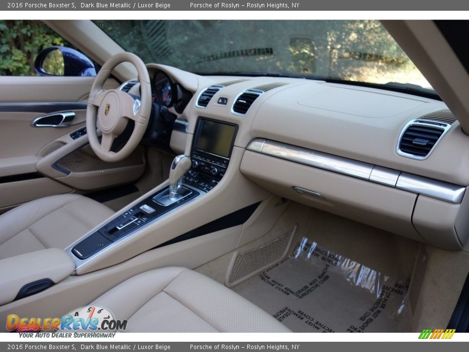 2016 Porsche Boxster S Dark Blue Metallic / Luxor Beige Photo #16