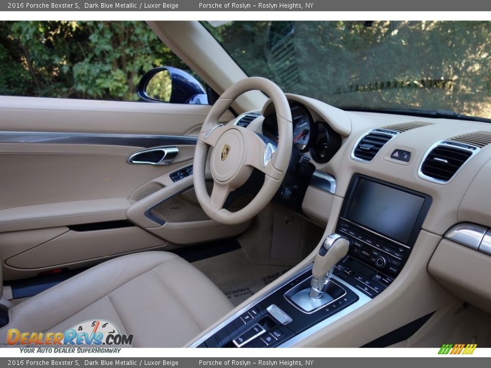 2016 Porsche Boxster S Dark Blue Metallic / Luxor Beige Photo #17