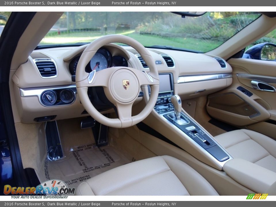 2016 Porsche Boxster S Dark Blue Metallic / Luxor Beige Photo #18