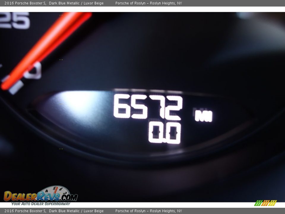 2016 Porsche Boxster S Dark Blue Metallic / Luxor Beige Photo #19