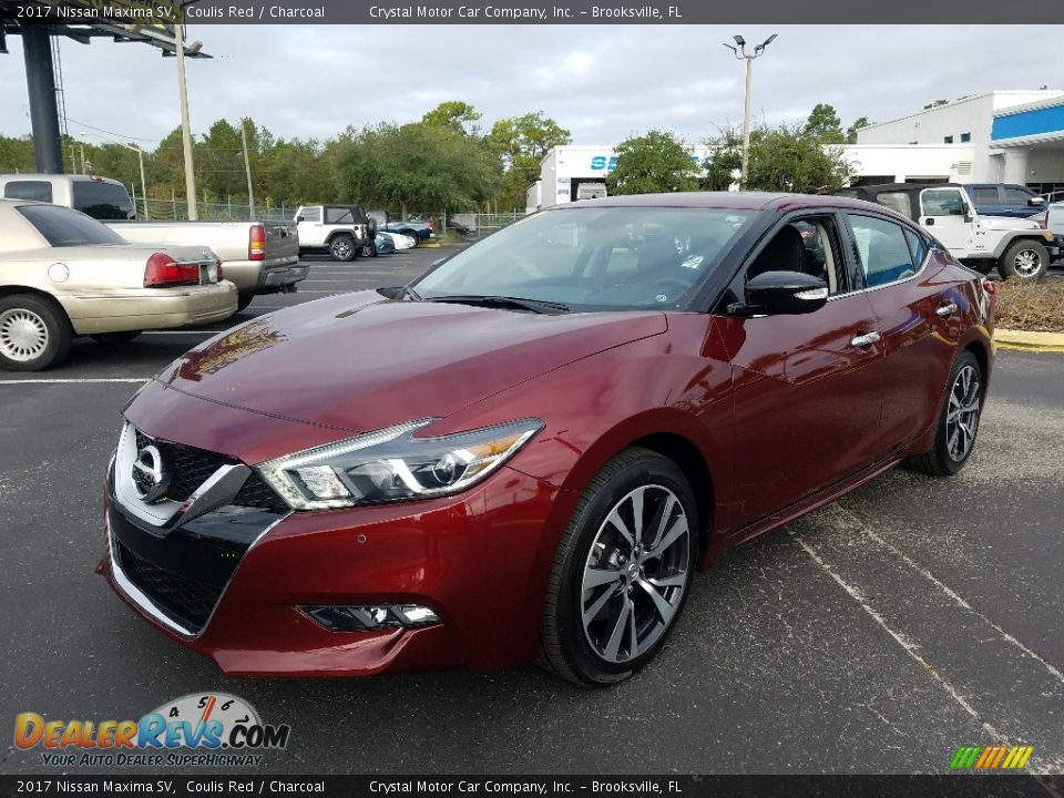 2017 Nissan Maxima SV Coulis Red / Charcoal Photo #1