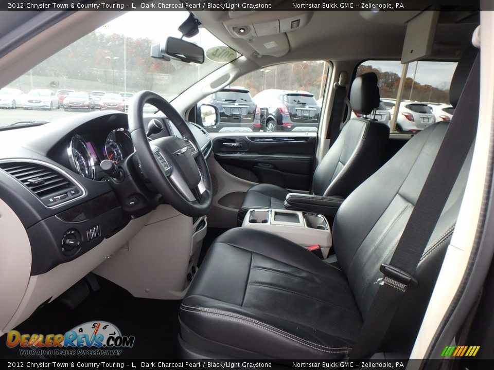 2012 Chrysler Town & Country Touring - L Dark Charcoal Pearl / Black/Light Graystone Photo #15