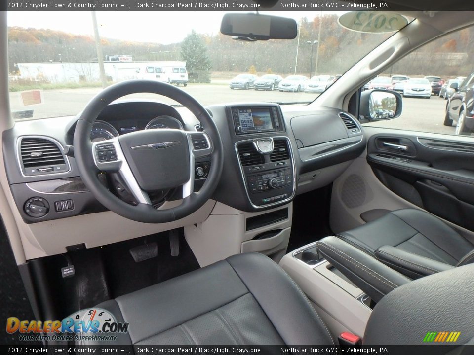2012 Chrysler Town & Country Touring - L Dark Charcoal Pearl / Black/Light Graystone Photo #19