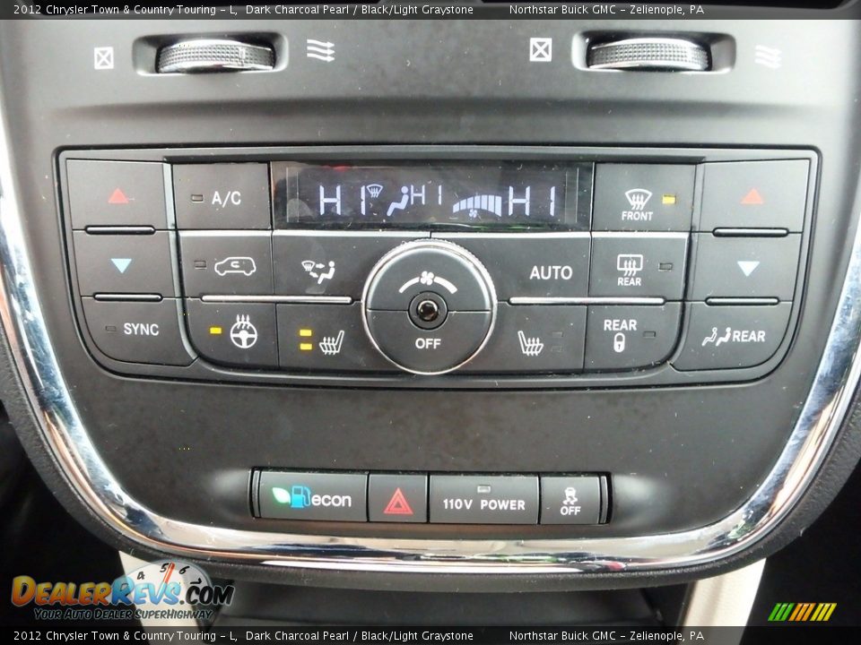 2012 Chrysler Town & Country Touring - L Dark Charcoal Pearl / Black/Light Graystone Photo #25