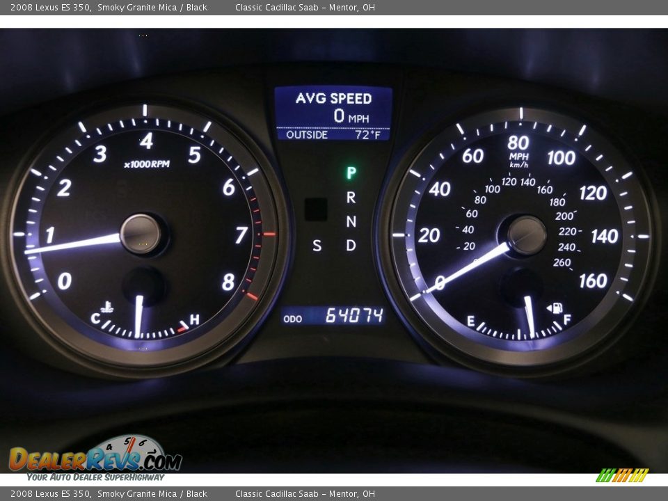 2008 Lexus ES 350 Smoky Granite Mica / Black Photo #7