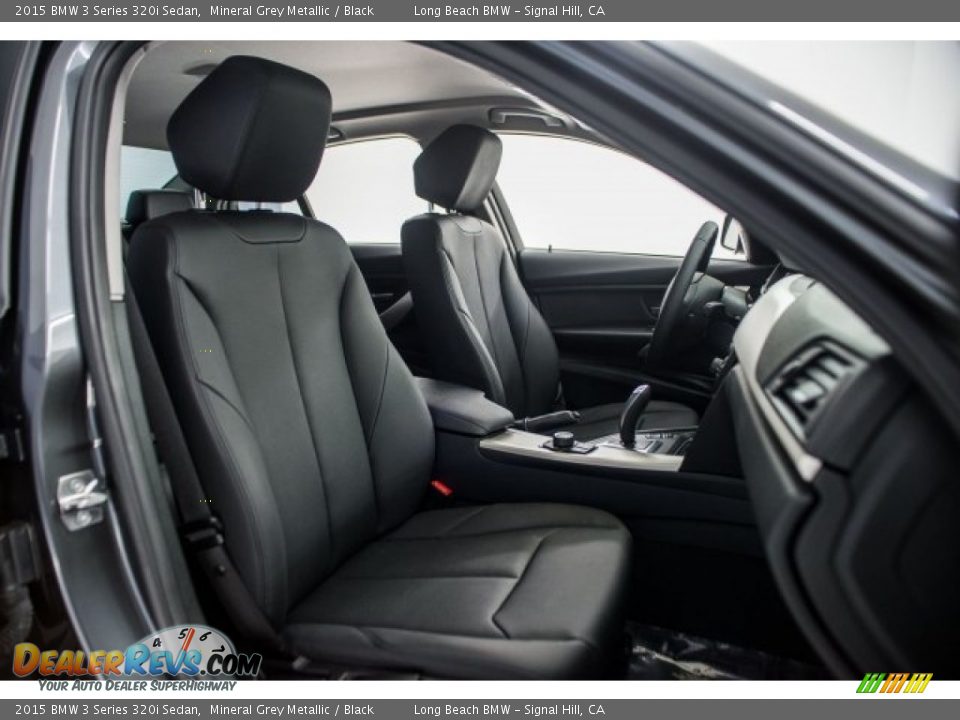 2015 BMW 3 Series 320i Sedan Mineral Grey Metallic / Black Photo #6