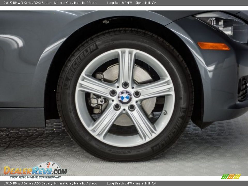 2015 BMW 3 Series 320i Sedan Mineral Grey Metallic / Black Photo #8