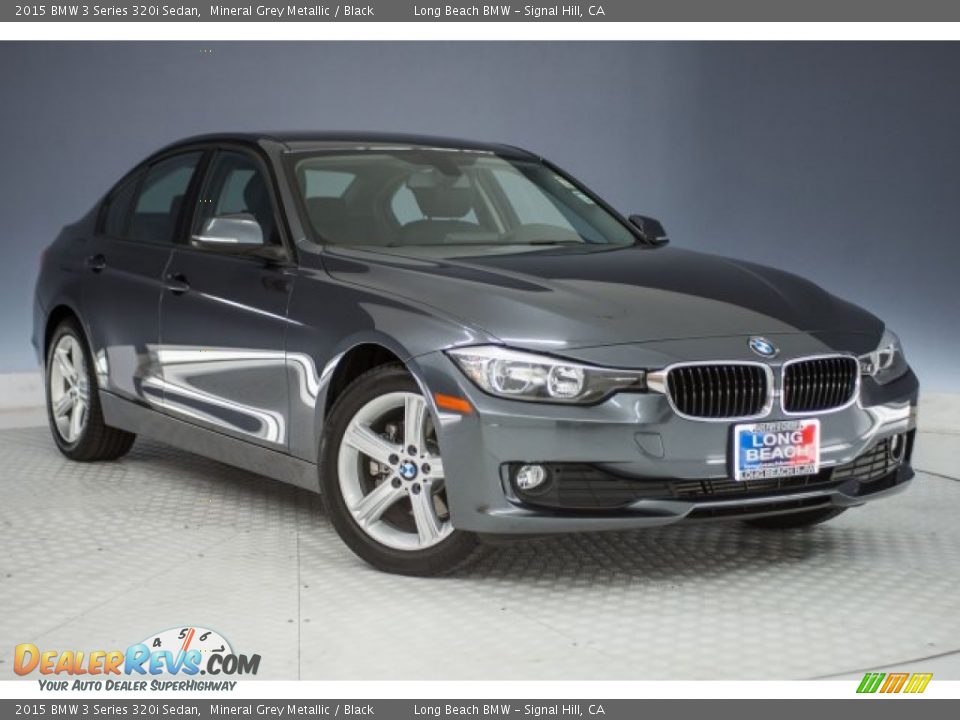 2015 BMW 3 Series 320i Sedan Mineral Grey Metallic / Black Photo #12