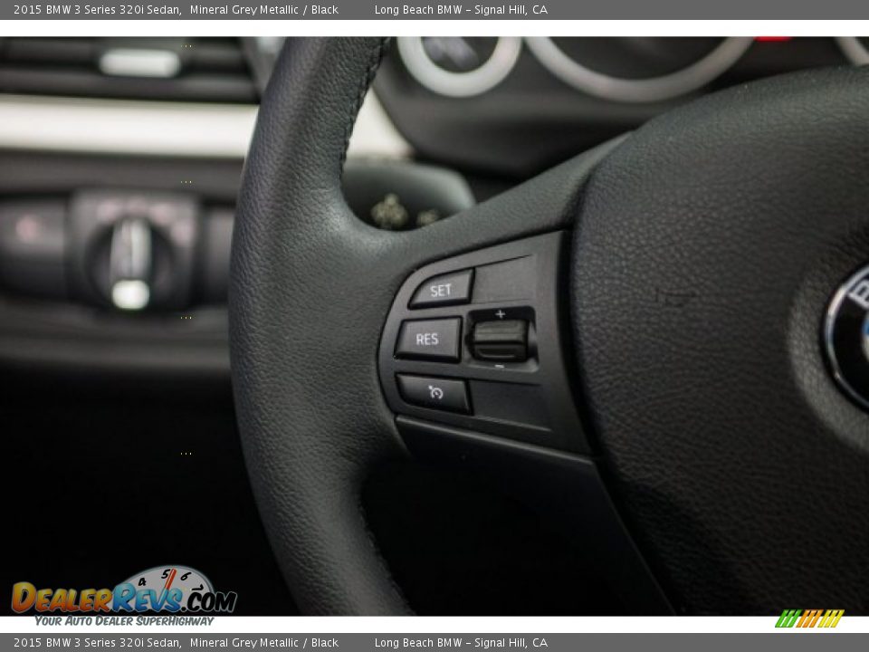 2015 BMW 3 Series 320i Sedan Mineral Grey Metallic / Black Photo #13