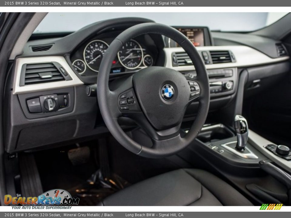 2015 BMW 3 Series 320i Sedan Mineral Grey Metallic / Black Photo #15