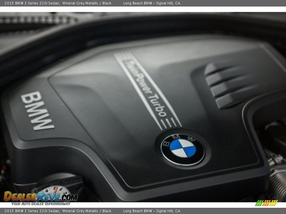 2015 BMW 3 Series 320i Sedan Mineral Grey Metallic / Black Photo #24
