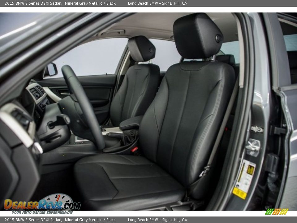 2015 BMW 3 Series 320i Sedan Mineral Grey Metallic / Black Photo #28