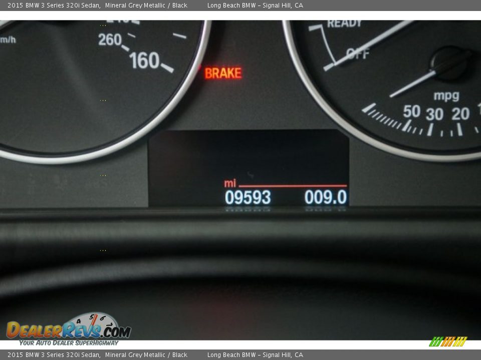 2015 BMW 3 Series 320i Sedan Mineral Grey Metallic / Black Photo #29