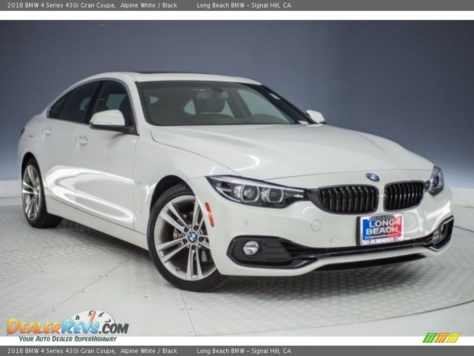 2018 BMW 4 Series 430i Gran Coupe Alpine White / Black Photo #12