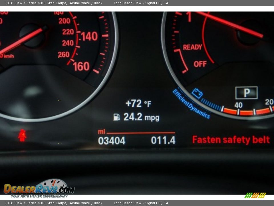 2018 BMW 4 Series 430i Gran Coupe Alpine White / Black Photo #29