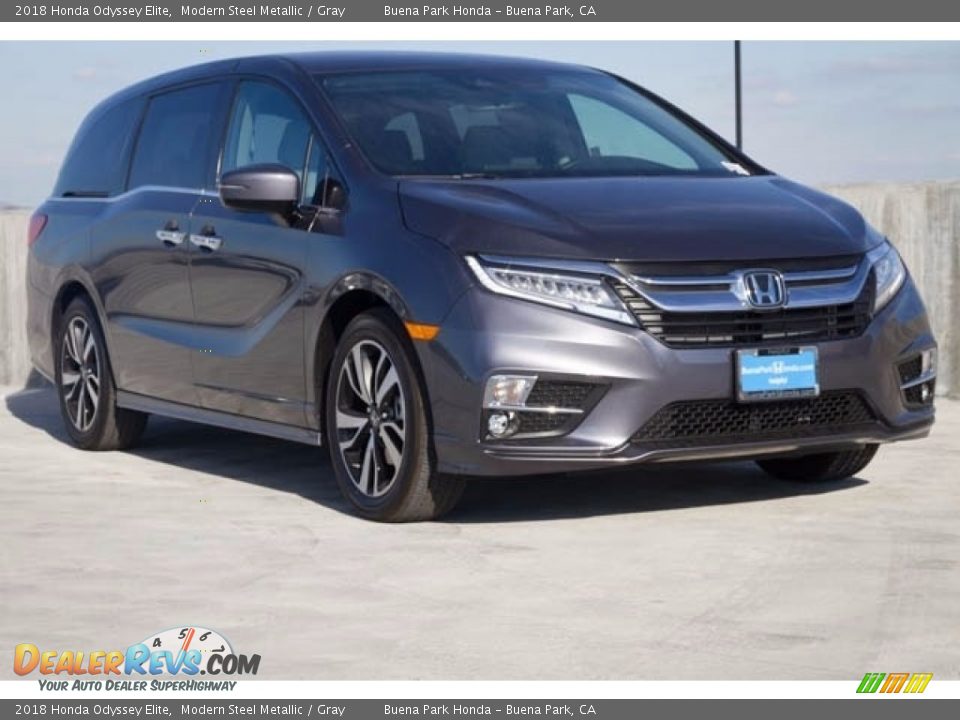 2018 Honda Odyssey Elite Modern Steel Metallic / Gray Photo #1