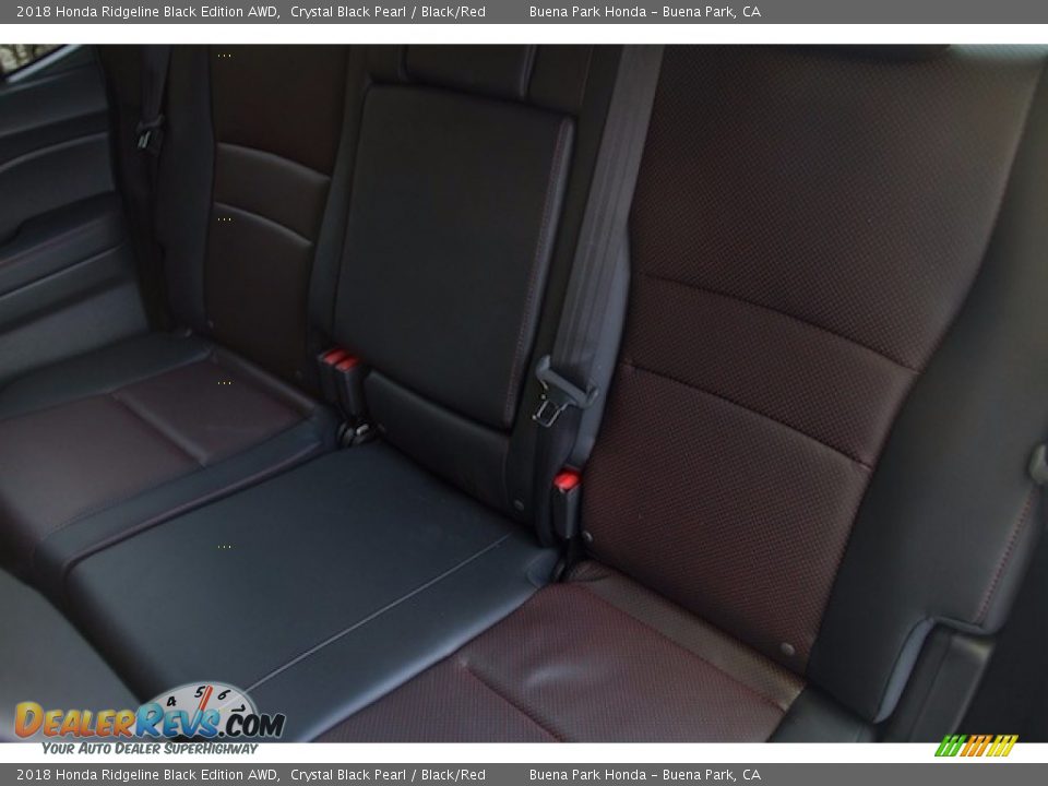 Rear Seat of 2018 Honda Ridgeline Black Edition AWD Photo #16