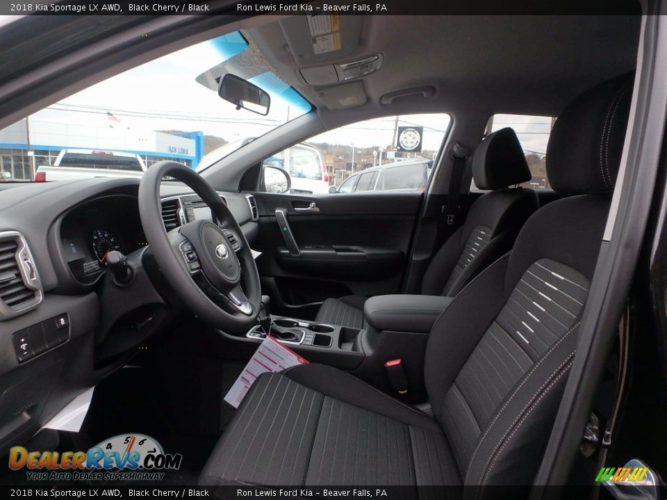 Black Interior - 2018 Kia Sportage LX AWD Photo #11