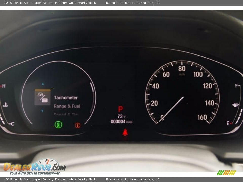 2018 Honda Accord Sport Sedan Platinum White Pearl / Black Photo #15