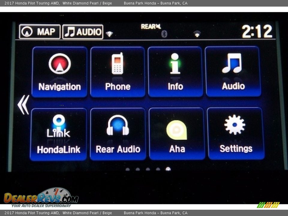 2017 Honda Pilot Touring AWD White Diamond Pearl / Beige Photo #19