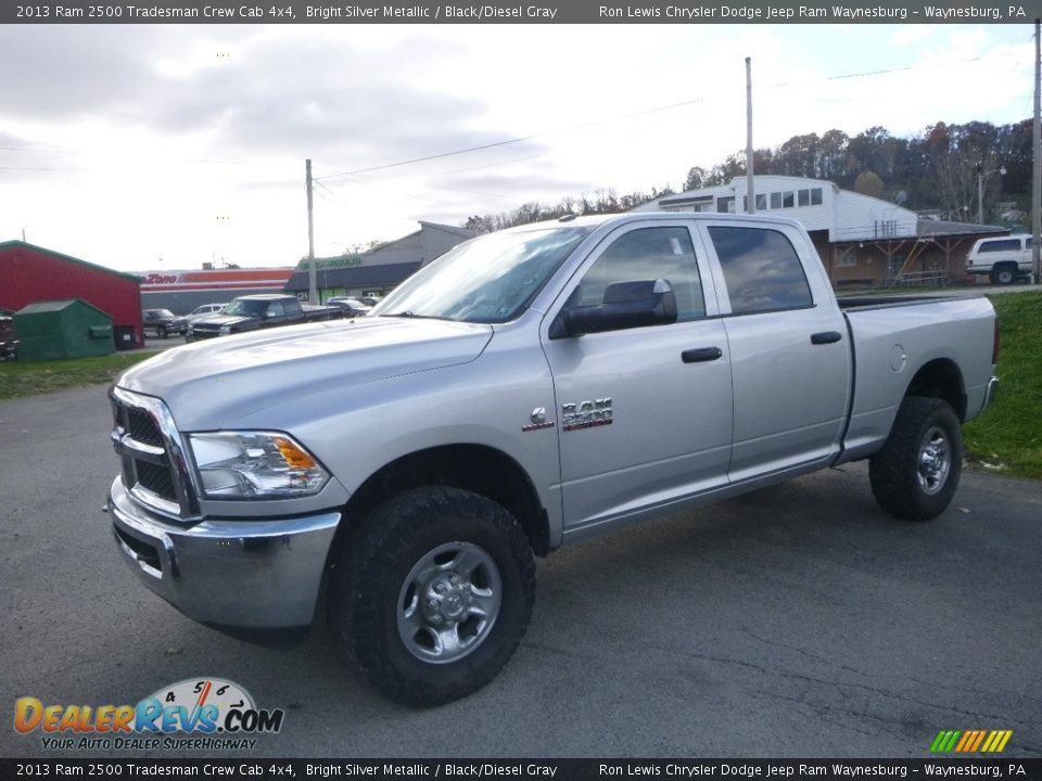 2013 Ram 2500 Tradesman Crew Cab 4x4 Bright Silver Metallic / Black/Diesel Gray Photo #1