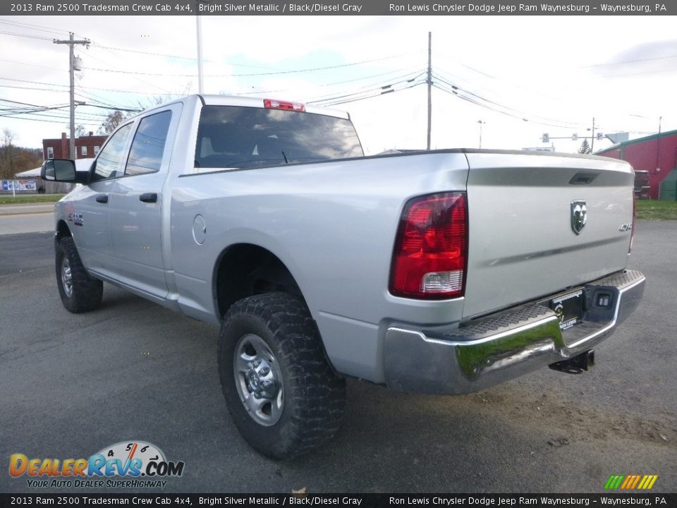 2013 Ram 2500 Tradesman Crew Cab 4x4 Bright Silver Metallic / Black/Diesel Gray Photo #3