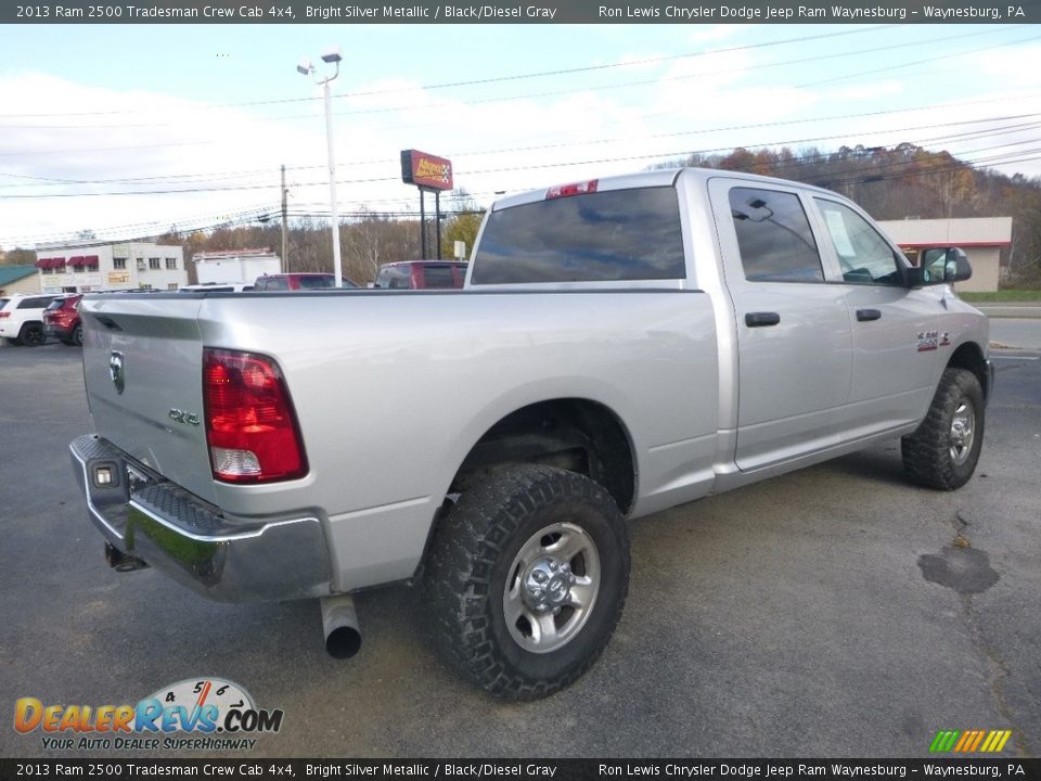 2013 Ram 2500 Tradesman Crew Cab 4x4 Bright Silver Metallic / Black/Diesel Gray Photo #5