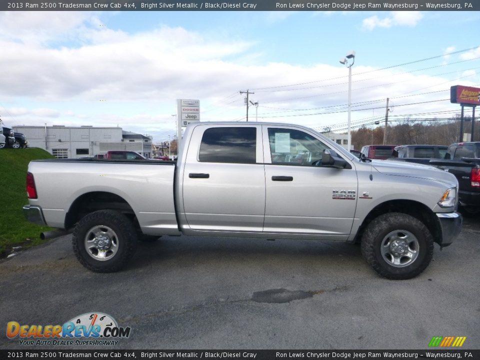 2013 Ram 2500 Tradesman Crew Cab 4x4 Bright Silver Metallic / Black/Diesel Gray Photo #6