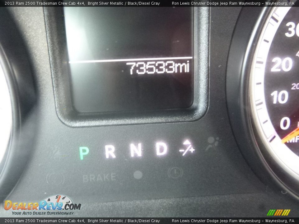 2013 Ram 2500 Tradesman Crew Cab 4x4 Bright Silver Metallic / Black/Diesel Gray Photo #19