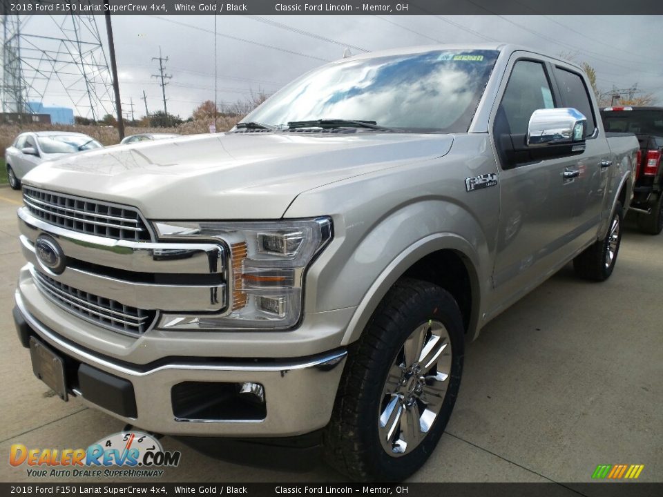 2018 Ford F150 Lariat SuperCrew 4x4 White Gold / Black Photo #1