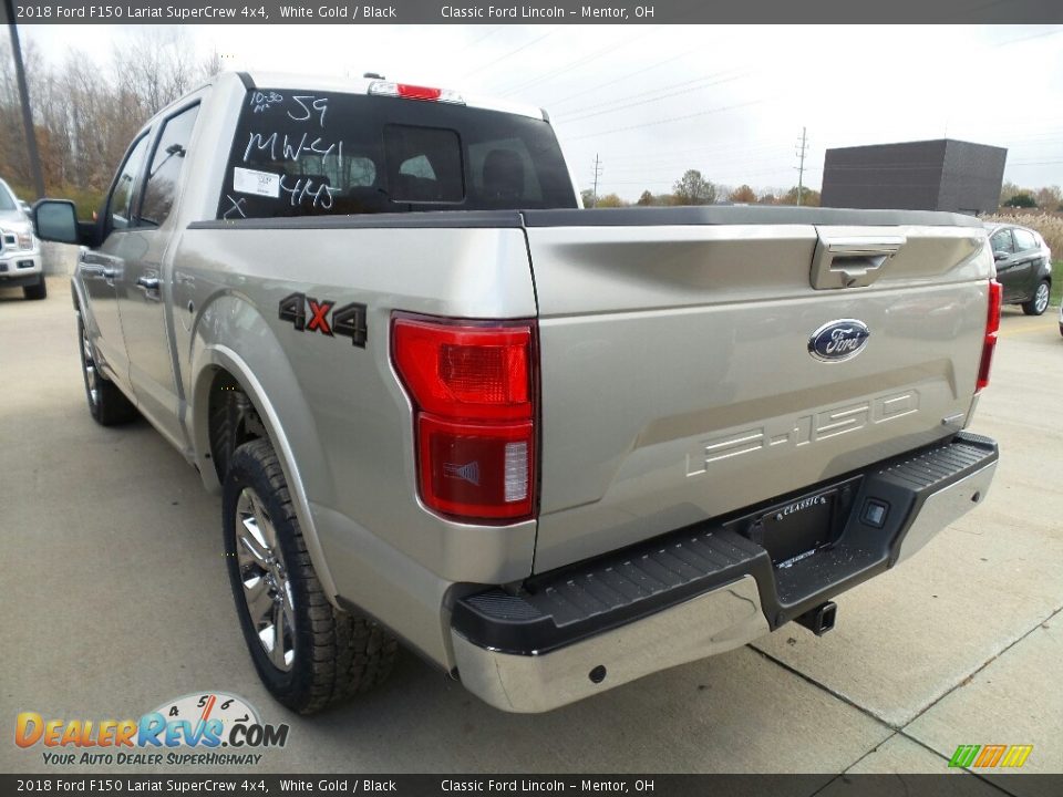 2018 Ford F150 Lariat SuperCrew 4x4 White Gold / Black Photo #3