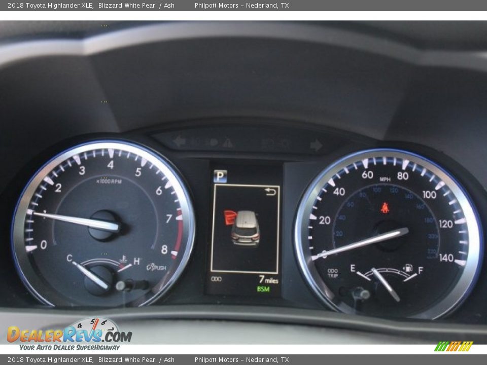 2018 Toyota Highlander XLE Blizzard White Pearl / Ash Photo #19