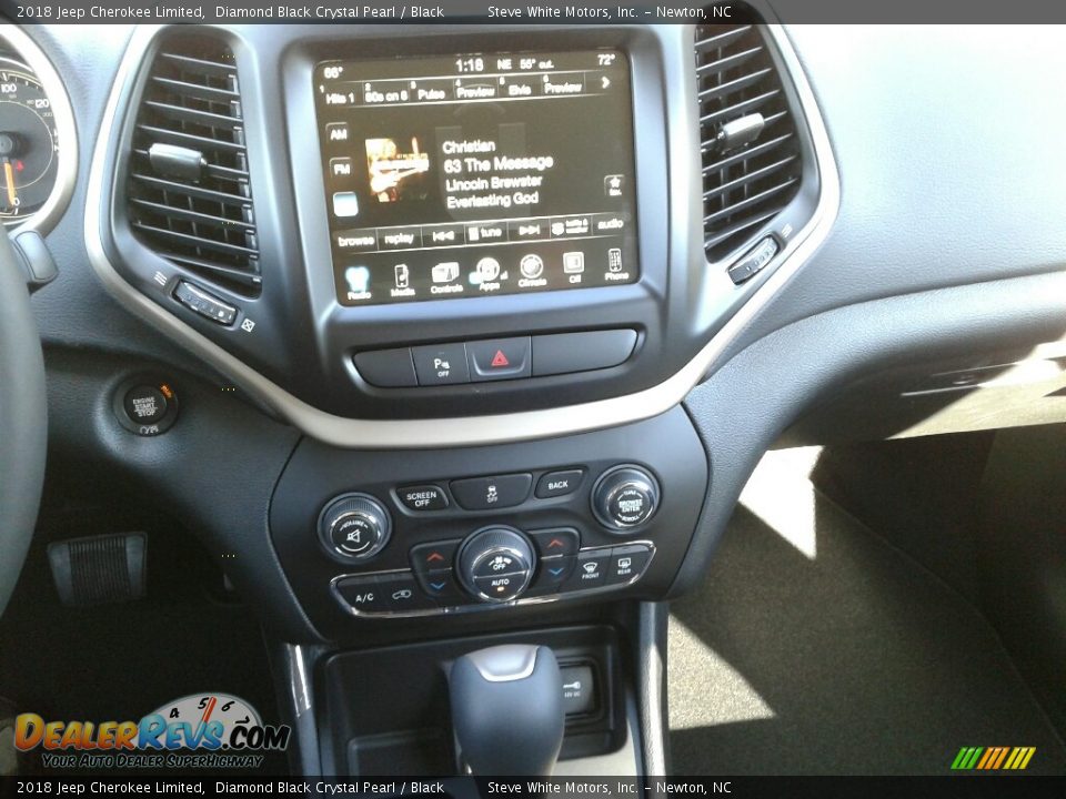 2018 Jeep Cherokee Limited Diamond Black Crystal Pearl / Black Photo #18