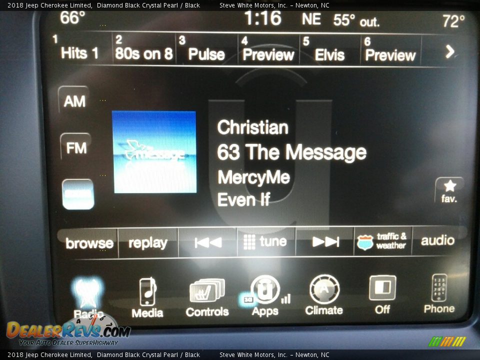 2018 Jeep Cherokee Limited Diamond Black Crystal Pearl / Black Photo #20