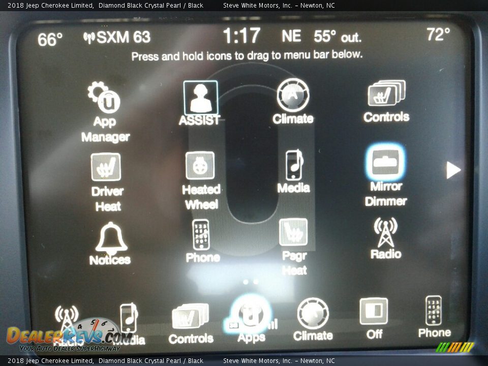 2018 Jeep Cherokee Limited Diamond Black Crystal Pearl / Black Photo #24