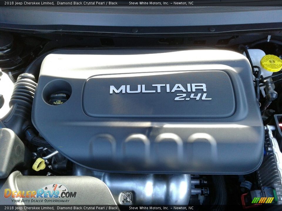 2018 Jeep Cherokee Limited Diamond Black Crystal Pearl / Black Photo #28