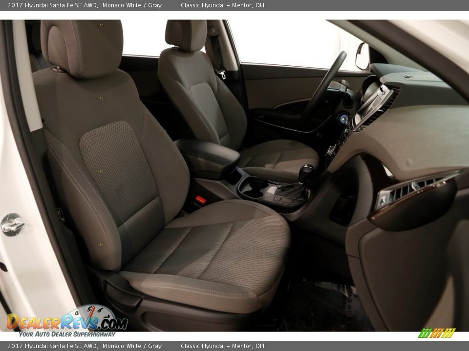 2017 Hyundai Santa Fe SE AWD Monaco White / Gray Photo #14